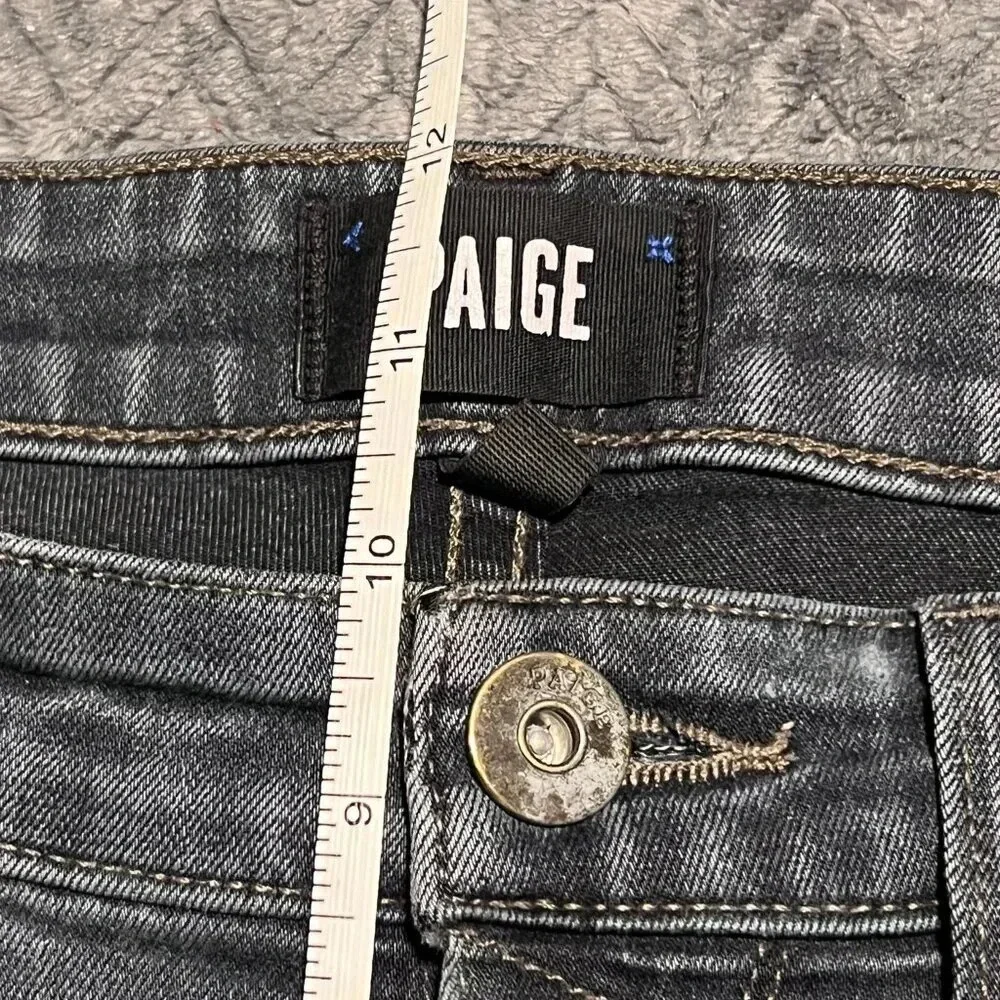 PAIGE Federal Jeans Acid Wash Dark Blue Men's Slim Straight Size 31 - Picture 11 of 13